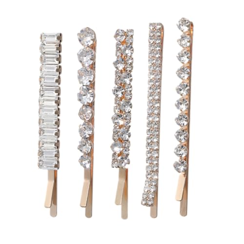 VALICLUD 5 Stück Teiliges Strass Haarspangen für Frauen Geometrische Haarnadeln Haarschmuck Accessoires Geeignet für Alltag Hochzeit Valentinstag und Festliche Anlässe von VALICLUD