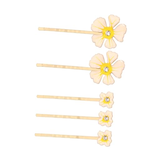 VALICLUD 5 Stück Teiliges Vintage Haarnadel Set mit Blumenmuster und Funkelnden Strasssteinen Modischer Haarschmuck für Damen und Mädchen Leicht zu Tragen Passend für Jahreszeiten und von VALICLUD