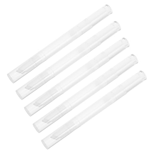 VALICLUD 5 Stück Transparentes Twist Stift Leer Nail Oil Pen mit Pinselspitze Vakuum Drehverschluss Auslaufsicher Nachfüllbar Kosmetiktube für Lip Gloss und Foundation Reise und von VALICLUD