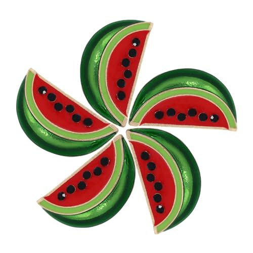 VALICLUD 5 Stück Wassermelonenbroschen aus Legierung Niedliche Anstecknadeln Modische Reversklammern für Damen und Herren Vielseitig für Alltag Party und Festliche Anlässe Geeignet von VALICLUD