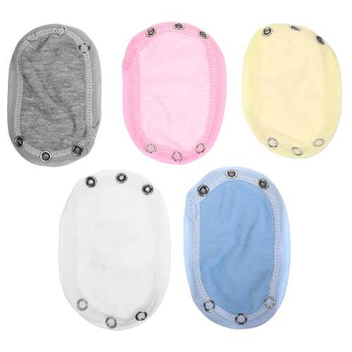 VALICLUD 5stücke Overall-verlängerung Mit Druckknopf Body-verlängerung Für Junge Mädchen Aus Baumwolle Atmungsaktiv Und Komfortabel Geeignet Für Jungen Und Mädchen von VALICLUD