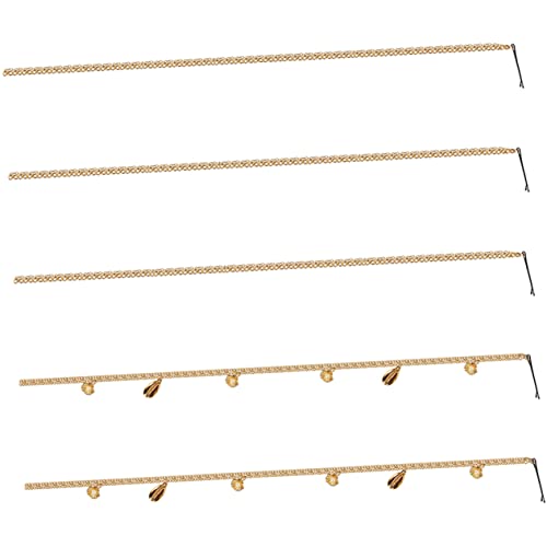 VALICLUD 5 Stücke Zopfschmuck Haarketten Für Damen Mit Quaste Haarspangen Für Pferdehaare Aus Haarschmuck Mit Kette Für Zöpfe von VALICLUD