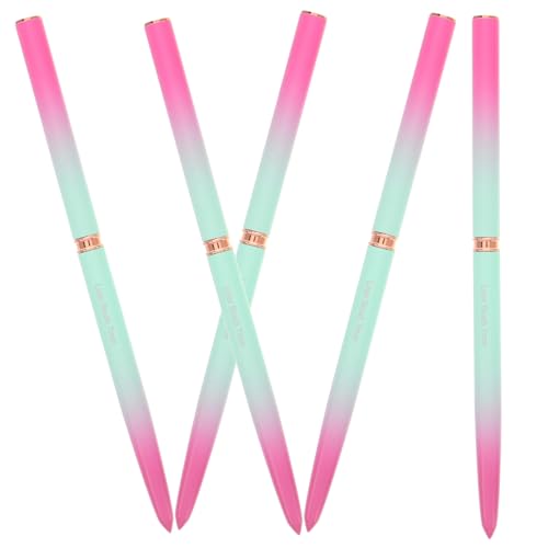 VALICLUD 5stücke Metall-nagelkunstpinsel Linerpinsel Uv-gel-malpinsel Für Dünne Details Feines Zeichnen Nagelpunktierwerkzeug Gelfarbe-pinsel Für Nailart von VALICLUD