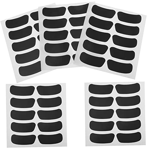 VALICLUD 50 Blatt Sport Augenpads Schwarze Augenaufkleber Fans Streifenaufkleber Kleine Tragbare Softball Augenaufkleber Wiederverwendbares Übungszubehör Leere Sportanlass Aufkleber von VALICLUD