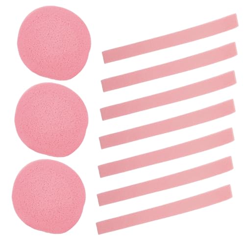 VALICLUD 50 Stck. Gesichtswäsche Reinigung Gesichts- Peeling Make-up-Entferner-Schwamm Gesichtsschwamm waschen Waschbare Make -up -Schwämme Schlammschwamm schrubben Gesichtsputzkissen Rosa von VALICLUD