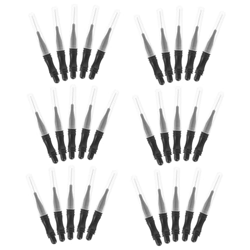 VALICLUD 50 Stück Augenbrauenbürste gebogen für Kappe abgewinkelt Professional Tönung Bürsten Brauenlaminierung Mini-Make-up Wimper Laminierbürste Mascara-Bürste Plastik Schwarz von VALICLUD