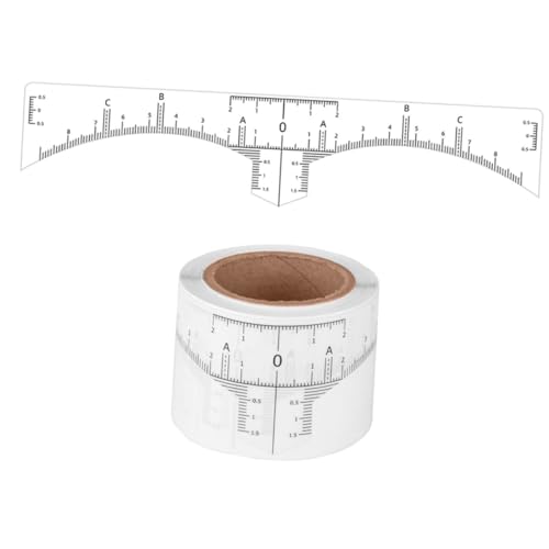 VALICLUD 50 Stück Einweg -aufkleber -positionierungsherrscher Augenbrauenlinie Positionieren Marker Augenbrauenformer Lineal Zum Messen Der Augenbrauen Make-up Augenbrauenformer Plastik von VALICLUD