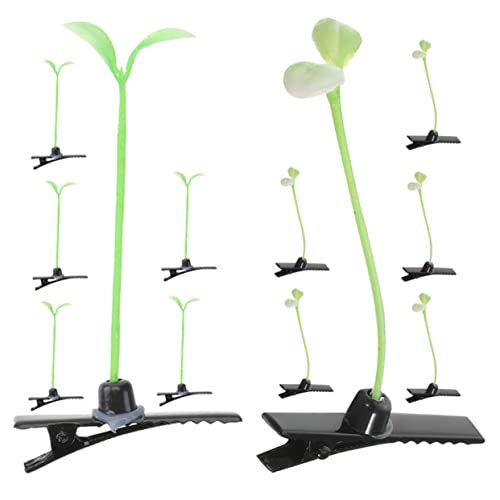 VALICLUD 50 Stücke Sojasprossen Haarspangen Kreative Haarnadeln für Mädchen Langlebige Haar Accessoires Niedliche Haarclips für Verschiedene Frisuren für Cosplay und Partys von VALICLUD