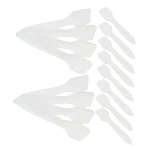 VALICLUD 50 Stück Kosmetik Spatel Transparent Kunststoff Maske Löffel für Gesichtscreme DIY Beauty Tools zum Auftragen und Mischen von Masken Einfach zu Reinigen Vielseitig für Hautpflege von VALICLUD