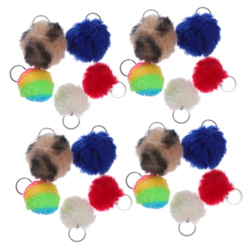 VALICLUD 50stücke Flauschige Kunstpelz Bälle Schlüsselanhänger Pompons Für Taschen Und Rucksäcke Dekoration Für Mobiltelefone Handtaschen Und Zu Weihnachten Oder Valentinstag von VALICLUD