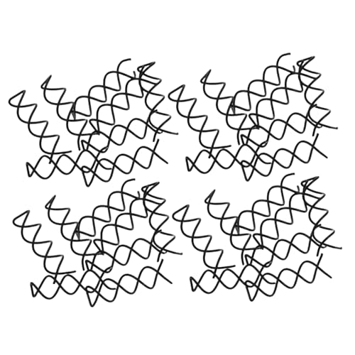 VALICLUD 50 Stück Schwarze Spiral-haarnadeln, Geeignet Für Frauen, Runde Spitzen, Spiral-bobby-haarnadeln, Haarspange, Drehschraube, Haarnadeln, Dutt-stick Für Diy-frisuren-werkzeug von VALICLUD