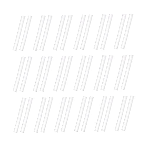 VALICLUD 50 Stück Silikon Ohrstecker Schutzhüllen Transparent Allergie Ohrring Sleeve Covers für Damen Installieren Langlebig Geeignet für Empfindliche Ohren von VALICLUD