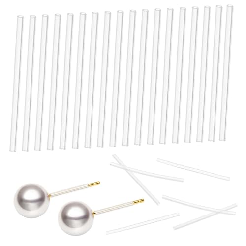 VALICLUD 50 Stück Silikon Ohrstecker Schutzhülsen Allergie Ohrlochschutz für Frauen Transparent Weiche Ohrstecker Schutzhüllen ca von VALICLUD