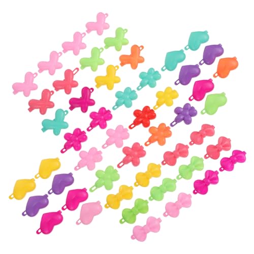 VALICLUD 50 Stück Teiliges Bunte Cartoon haarspangen aus Kunststoff für Mädchen Niedliche Haarschmuck Clips in Designs Praktische Haarnadeln für Alltag Fotoshooting und von VALICLUD