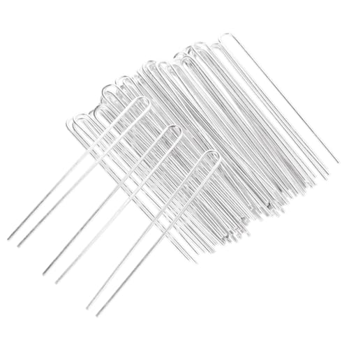 VALICLUD 50 Stück Teiliges U Förmige Haarnadeln aus Langlebige DIY Haargabeln für Damen und Mädchen Silberfarbene Haarklammern zum Einfachen Tragen und Vielseitigem Haarstyling von VALICLUD