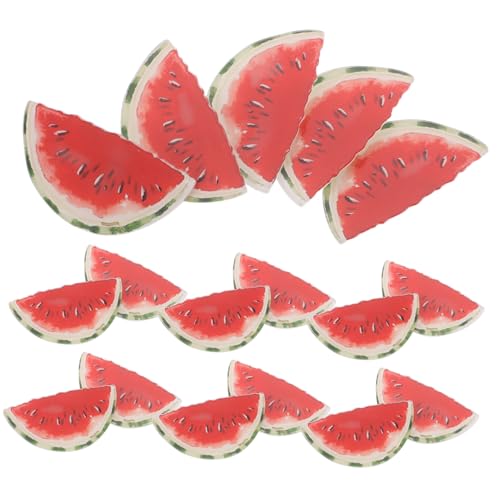 VALICLUD 50stücke Wassermelonen-brosche Aus Kunststoff Obst-accessoires Süße Anstecknadeln in Form Einer Wassermelone Als Rucksack-anstecker Oder Taschen-accessoire Für von VALICLUD