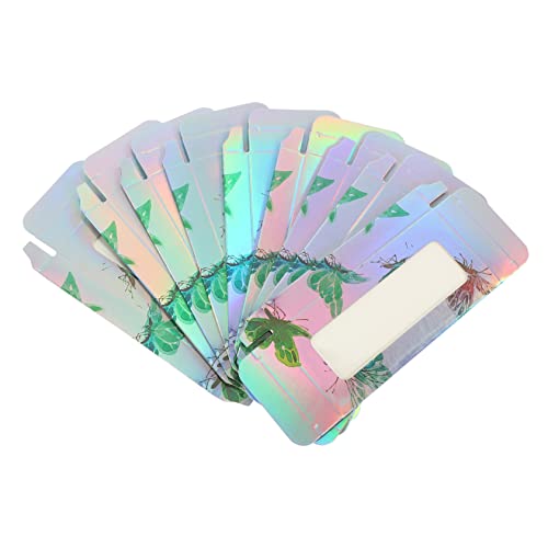 VALICLUD 50 Stück Wimpernspeicherbox Behälter für Wimpernverlängerungen Verpackungshüllen für falsche Wimpern Verpackung für gefälschte Wimpern Wimpernhalter-Etui Wimpernboxen leer Papier von VALICLUD