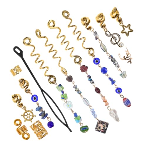 VALICLUD 50stücke Metall Spirale Haar Manschetten Ringe Haar Accessoire Schmuck Für Frauen Mädchen Dreadlock Zubehör von VALICLUD