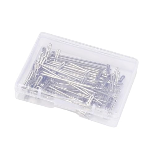 VALICLUD 50stücke Pins Für Perücken Set Aus Edelstahl Nähen Blockieren Und Stricken Mit Kunststoffbox Zum Aufbewahren Und Transportieren von VALICLUD