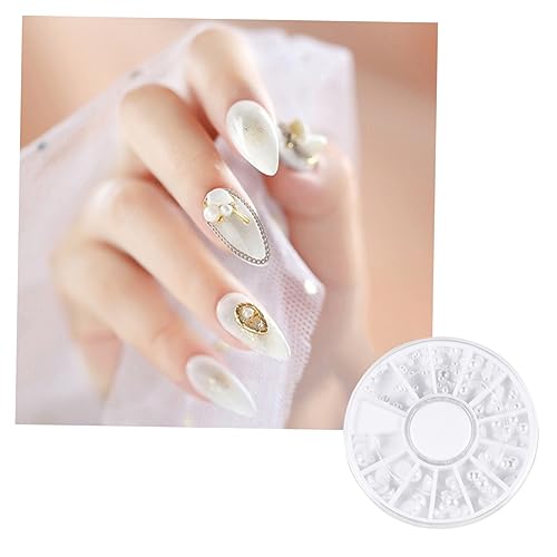 VALICLUD 5Er Pack Nagel Diamantschale Nageldekor Perlen Nagel Set Nagelkunst Zubehör Natürliches Patch von VALICLUD