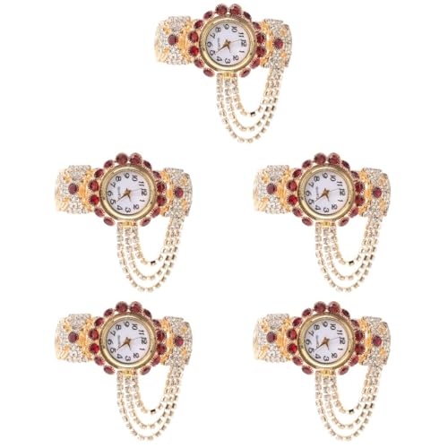 VALICLUD 5St Armbanduhr roségold Uhr Damen tragbare Damenuhr Diamantuhr Damenuhren mit dehnbarem Armband Pflegeuhr Ladies Watch Women Watches Dekorative Uhr Frauen-Armband- Legierung VALICLUD 5St Armbanduhr roségold Uhr Damen tragbare Damenuhr Diamantuhr Damenuhren mit dehnbarem Armband Pflegeuhr Ladies Watch Women Watches Dekorative Uhr Frauen-Armband- Legierung von VALICLUD