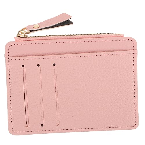 VALICLUD 5St Brieftasche für Karten für Frauen schlanke Geldbörsen schlanke Geldbörse für Frauen Damen geldbörse Damen Clutch Kurze Clutch für Damen Münze Kartenhalter Reißverschluss Metall von VALICLUD