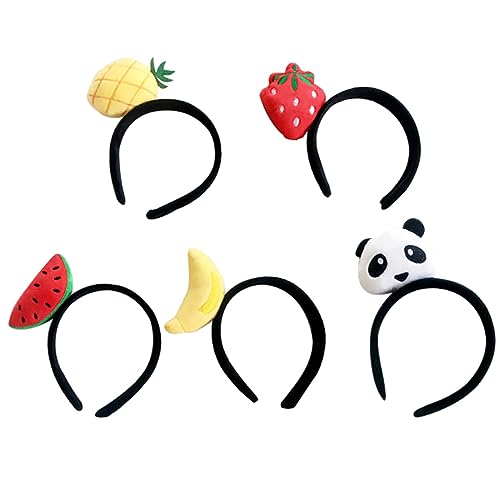 VALICLUD 5stücke Obst Haarreif Bezauberndes Haarband Haar-accessoire Obst Kopfbedeckung Party Kopfschmuck Kopfschmuck Party Haar Zufälliger Stil Leicht Details von VALICLUD
