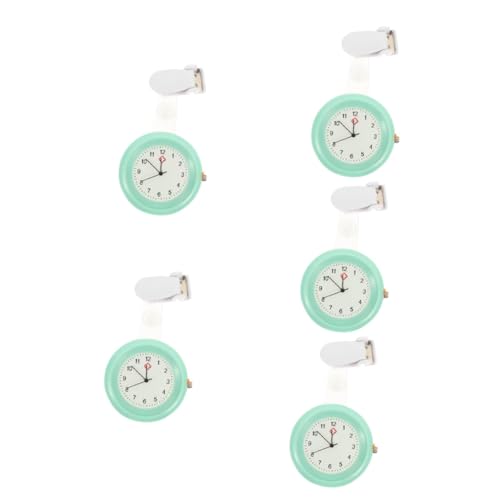 VALICLUD 5St Schwesterntisch Krankenhaus Hospital Krankenschwester Taschenuhr Pflegeuhren für Krankenschwestern hängende Uhr tragbare Taschenuhr für Krankenschwestern Schnalle Anschauen von VALICLUD