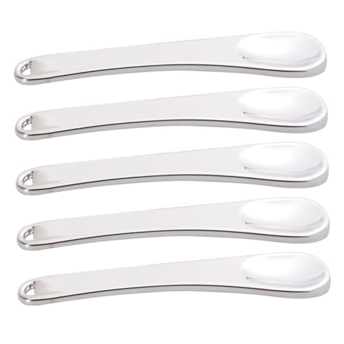 VALICLUD 5stücke Kosmetik Spatel Aus Metall Mini-make-up-löffel Beauty-schaufel Für Gesichtskosmetik Zum Mischen Und Auftragen Von Creme Lotion Und Maske Kompakt Und Leicht Zu Reinigen von VALICLUD