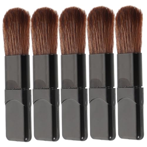 VALICLUD 5er Set Flacher Make-up-pinsel Gesichtsbürsten Make-up Make -up -pinsel Flauschiger Rougepinsel Schwarz Wellpappe Aus Seiden-nylon-wolle VALICLUD 5er Set Flacher Make-up-pinsel Gesichtsbürsten Make-up Make -up -pinsel Flauschiger Rougepinsel Schwarz Wellpappe Aus Seiden-nylon-wolle von VALICLUD