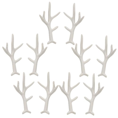 VALICLUD 5paare Deer Horn Haarband Kopfschmuck Künstliche Geweihe Für Kostümparty Weihnachten Weiße Dekoration Für Kreative Bastelprojekte von VALICLUD