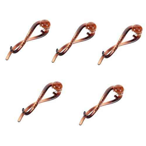 VALICLUD 5stücke Haarklammer Für Frauen Stylische Haarklammer Mit Drehbarem Clip Für Dickes Und Feines Haar Elegantes Accessoire Für Hochzeiten Und Besondere Anlässe Bernsteinfarben von VALICLUD