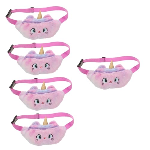 VALICLUD 5stücke Fanny Pack Für Mädchen Weiche Und Leichte Hüfttasche Niedliche Brusttasche Für Junge Mädchen Für Alltag Reisen Und Ausflüge Mit Platz Für Handy Schlüssel Und Mehr von VALICLUD