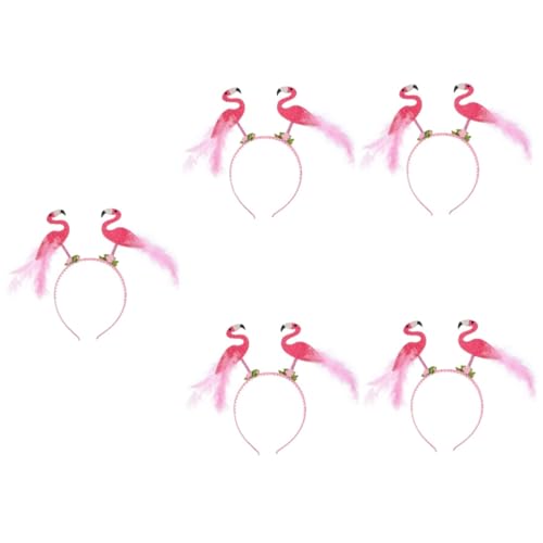 VALICLUD 5St Flamingo-Stirnband kinder haarschmuck lustige kopfbedeckung Make-up-Stirnband Haarschmuck für Männer Motorhaube für Männer Mützen für Männer Party-Requisiten 90er Stirnband Pop von VALICLUD