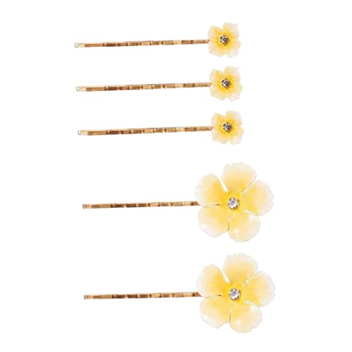 VALICLUD 5stücke Blumen Haarspangen Für Damen Und Mädchen Haar Blumen Clips Mit Nadeln Strapazierfähiger Haarschmuck Für Hochzeit Und Party von VALICLUD