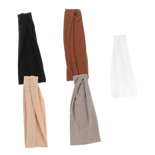 VALICLUD 5stücke Elastische Sport-stirnbänder Für Damen Und Atmungsaktive Und Schweißabsorbierende Haarbänder Für Yoga Laufen Und Fitness Kaffee von VALICLUD