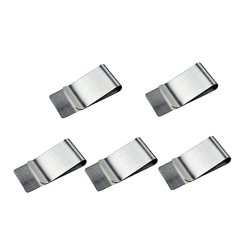 VALICLUD 5stücke Geldklammern Aus Schmaler Geldbeutel Vertikaler Bargeldhalter Kreditkartenhalter Für Männer Und Frauen Praktisch Für Home Office Und Bank Silber von VALICLUD