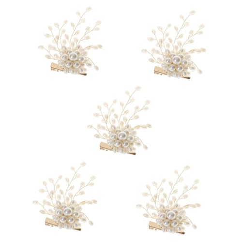 VALICLUD 5stücke Goldene Perlenbrosche Für Damen Elegante Brosche Für Pullover Schal Und Kleidung Für Hochzeiten Bankette Und Geschäftsevents Handwerkskunst Perfektes Für Frauen von VALICLUD