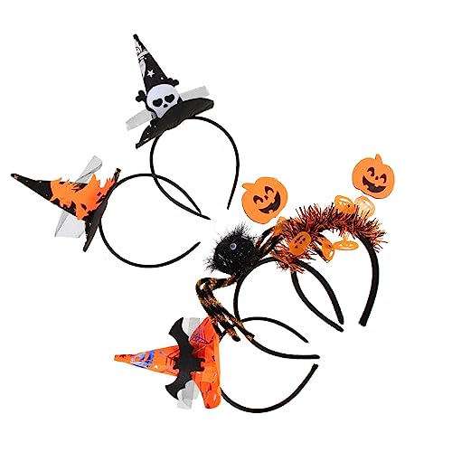 VALICLUD 5stücke Halloween Haarreifen Mit Hexenhut-design Kreatives Zubehör Für Kostüme Und Partys Leicht Und Bequem Für Festliche Anlässe Und Cosplay von VALICLUD