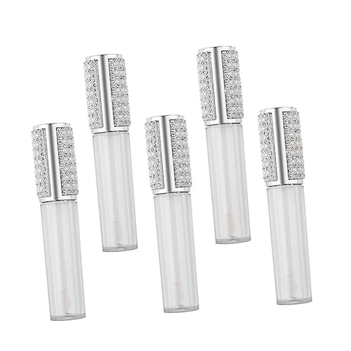 VALICLUD 5stücke Leere Lip Gloss Tuben Lippenbalsam Und Lippenstift Röhrchen Runde Behälter Für Selbstgemachte Lippenfarbe Und Lipgloss Für Reisen Und Tägliche Nutzung von VALICLUD