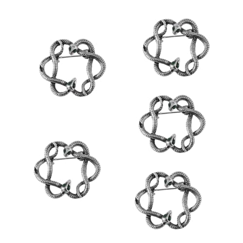 VALICLUD 5stücke Retro Schlange Brosche Clip Für Damen Eleganter Schal Pin Für Pullover Und Strickjacken Hochwertiges Accessoire Für Kleidung Für Zu Besonderen Anlässen von VALICLUD