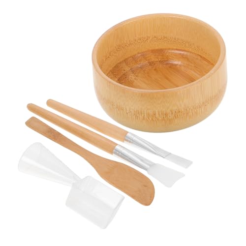 VALICLUD 5 Stück Selbstgemacht Rührschüssel Für Hautpflege Mit Spatel Pinsel Kosmetik Löffel Tragbar Für Home Spa Und Reisen von VALICLUD