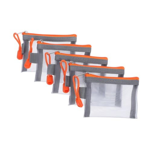 VALICLUD 5stücke Teiliges Mini Mesh Kosmetiktaschen Für Tragbare Make-up Aufbewahrungstaschen Mit Reißverschluss Organizer Für Beauty Und Toilettenartikel VALICLUD 5stücke Teiliges Mini Mesh Kosmetiktaschen Für Tragbare Make-up Aufbewahrungstaschen Mit Reißverschluss Organizer Für Beauty Und Toilettenartikel von VALICLUD