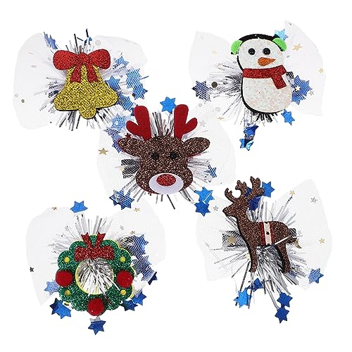 VALICLUD 5stücke Teiliges Weihnachts-haar-accessoire Süße Haarspangen Mit Leichte Sichere Haarklammern Für Mädchen Für Weihnachten Partys Und Besondere Anlässe von VALICLUD