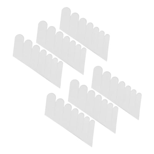 VALICLUD 6 Blätter Rüstung Form extra Finger für Maniküre Zehennagel Rosa Nagelschutz aus Seide Nail-Art-Patch Nagelkunstwerkzeuge Nagel Reparatur Wrap Nagelwickel aus Seide Seidengaze Weiß von VALICLUD