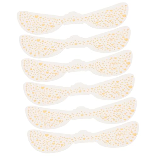 VALICLUD 6blätter Glitzernde Temporäre Schönheitsflecken Fürs Gesicht Wasserdichte Flecken-aufkleber Als Partygeschenk Flecken-patches Für Festival-make-up von VALICLUD