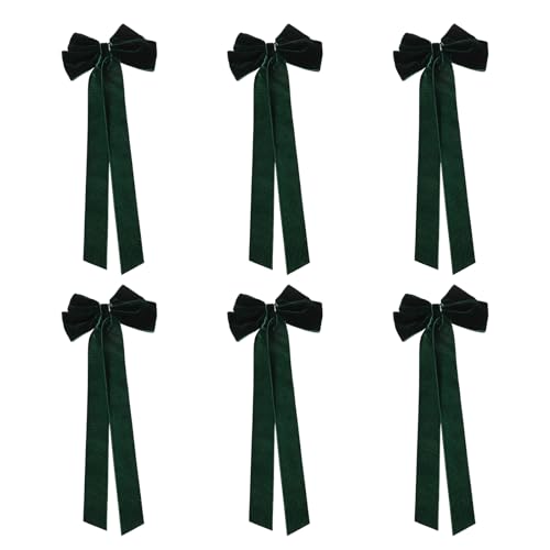 VALICLUD 6 Haarschleifen für Mädchen: Haarspangen mit Schleifendesign für Mädchen – glatte Haarspangen mit Federclip für Sommerpartys und lässiges Styling von VALICLUD