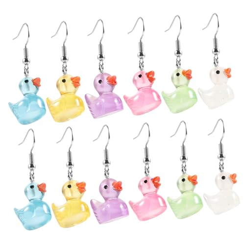 VALICLUD 6paare Leuchtende Ohrringe Für Frauen Kawaii Ohrhänger in Nachtlicht-farben Für Partys Alltag Und Besondere Anlässe Schmuck Mädchen von VALICLUD