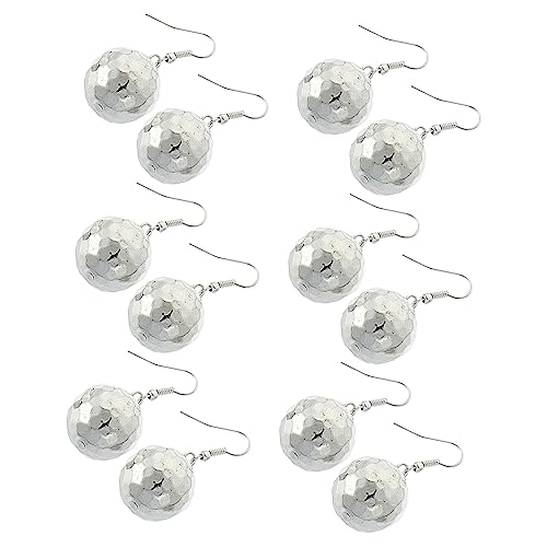 VALICLUD 6 Paare Discokugel Nieten Reifen Festival Schmuck Kronleuchter Frauen Goldene Ohrhänger Für Damen Trendige Ohrringe Schmuck Kostümschmuck Ohrschmuck-accessoire Legierung Silver VALICLUD 6 Paare Discokugel Nieten Reifen Festival Schmuck Kronleuchter Frauen Goldene Ohrhänger Für Damen Trendige Ohrringe Schmuck Kostümschmuck Ohrschmuck-accessoire Legierung Silver von VALICLUD