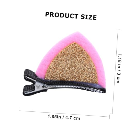 VALICLUD 6 Paare Katzenohren Glitzer Haarspangen Haarklammern Mädchen Haarschmuck für Party Geburtstagsgeschenk Weihnachten Zufällige Farbe Zufällige Farbe von VALICLUD